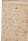 (AMERICAN INDIANS.) An interesting manuscript letter on relations with the French and Indians during Queen Anne''s War.